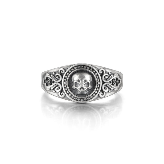 Skull Totem Adjustable Punk Ring