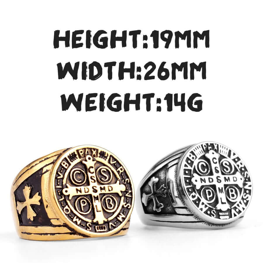 Men's CSPB Cross Stainless Steel Ring