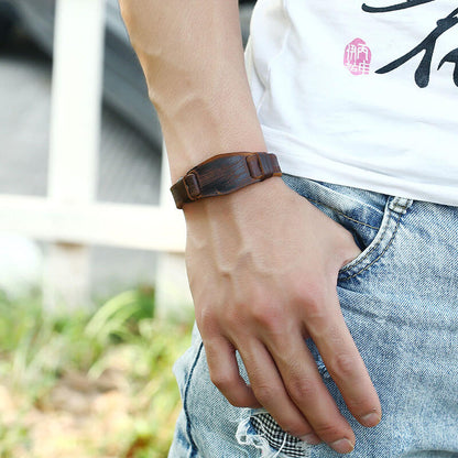 Punk Bracelet Braided Leather Bracelet