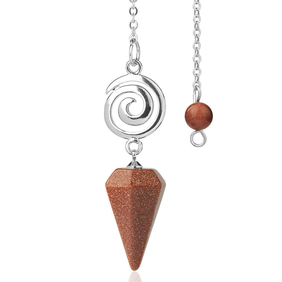 Spiral Crystal Pendant