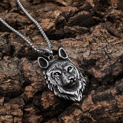 Majestic Fashion Direwolf Shape Stainless Steel Pendant