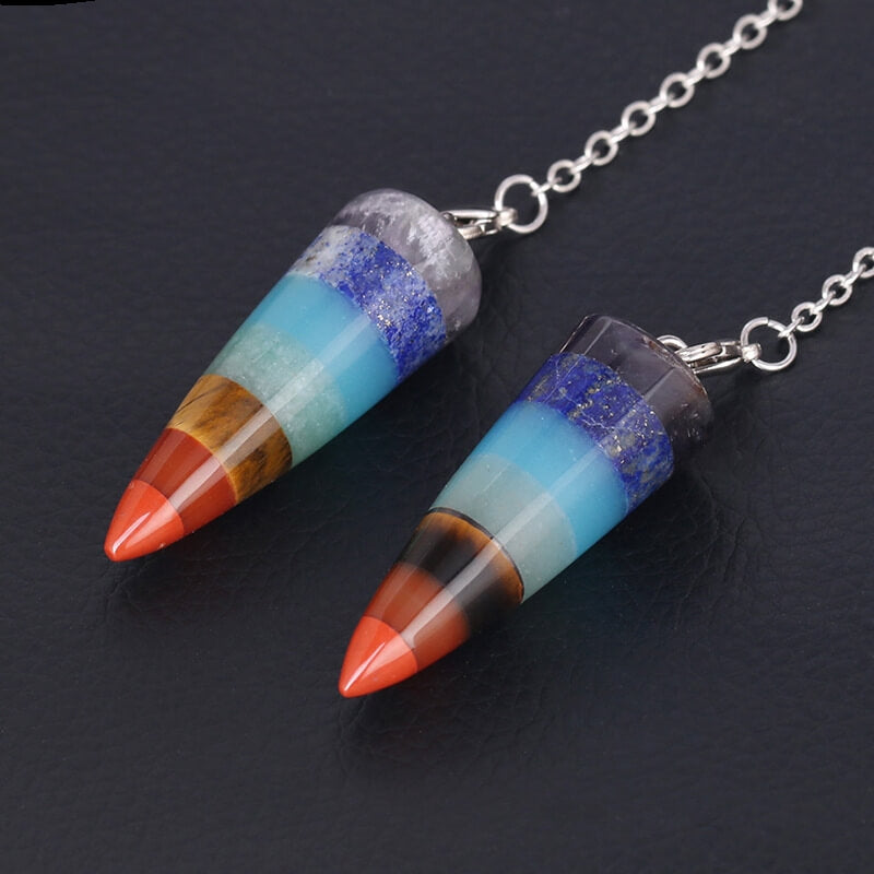 Rainbow Crystal Stone Sling Pendant