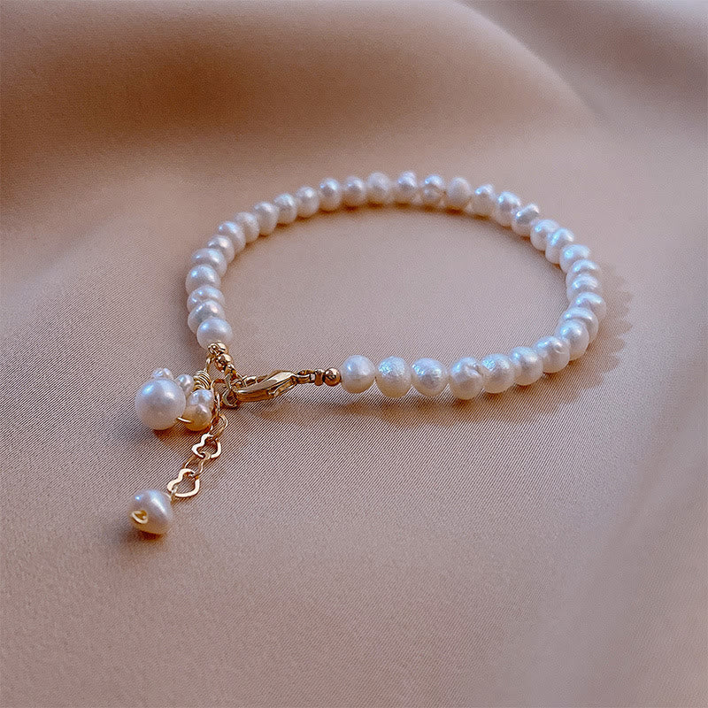 Pearl Cat Paw Healing Chain Bracelet