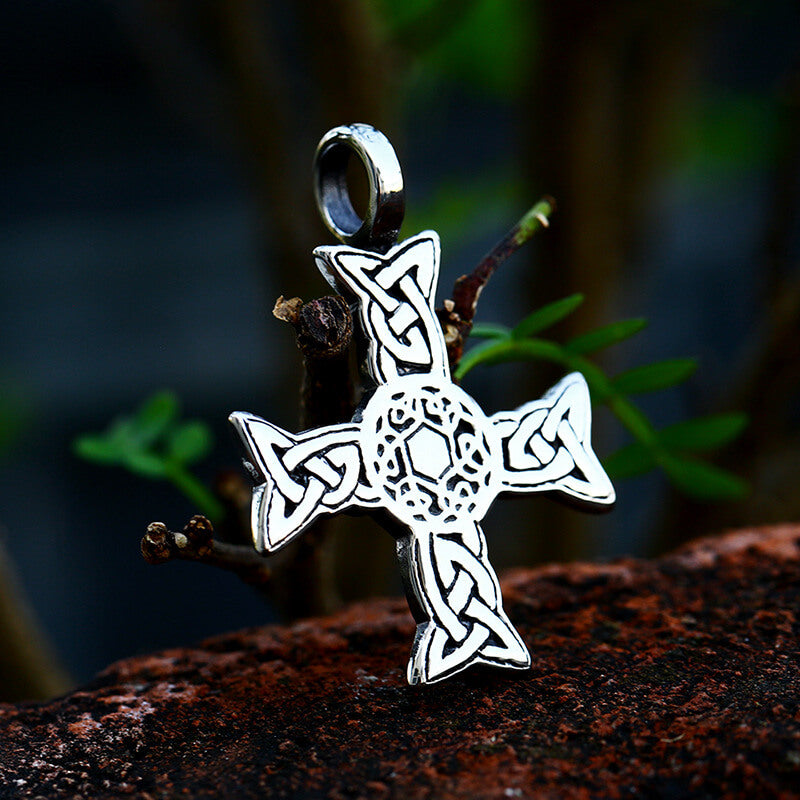 Stainless Steel Hollow Cross Pendant