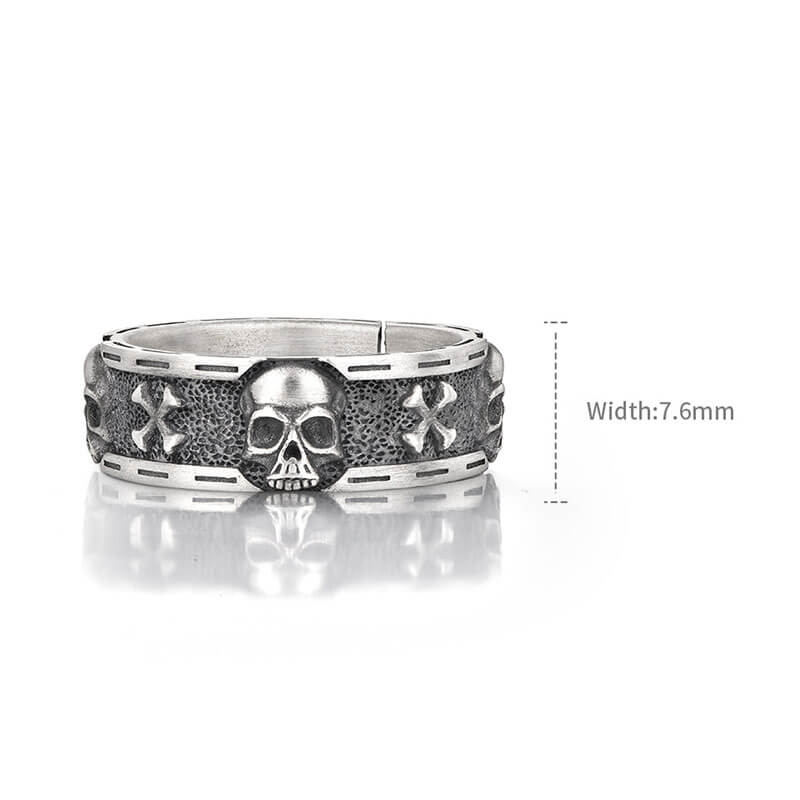 Pirate Ship Adjustable Punk Ring