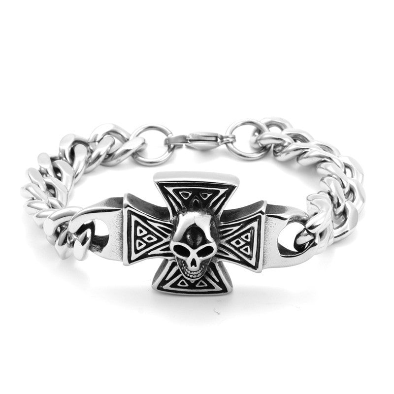 Cross Skull Punk Male Personality Bracelet