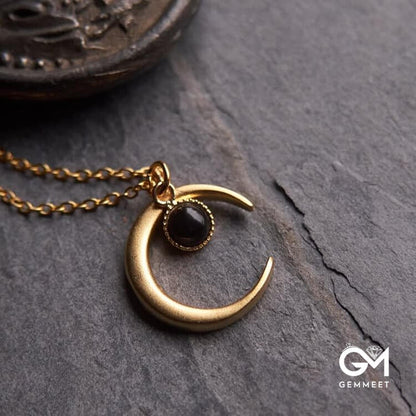 Witch Moon Black Onyx Necklace