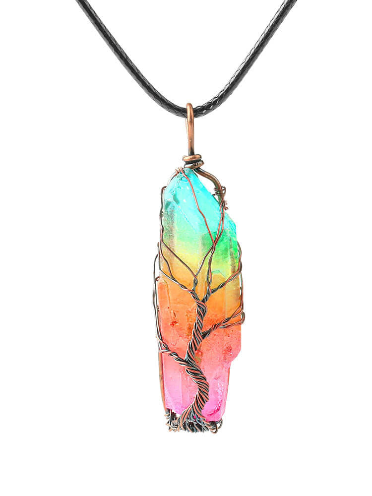 Crystal Irregular Pendant Necklace