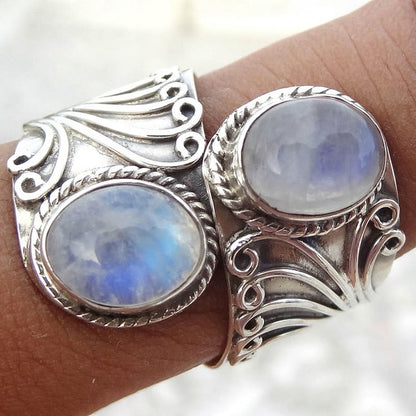 Creative Moonstone Adjustable Ring