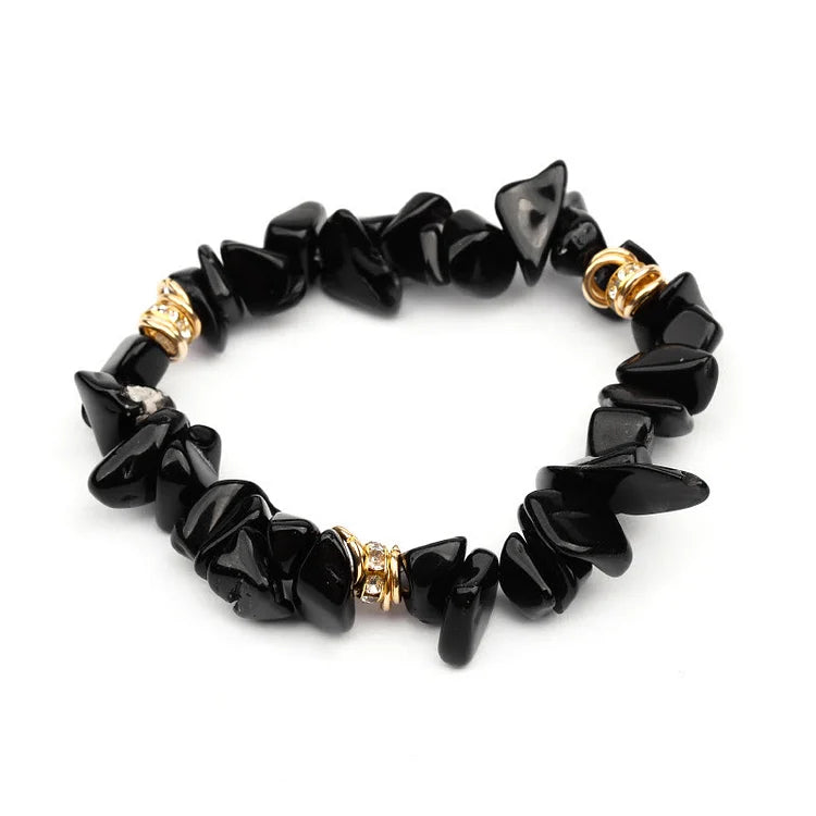 Irregular Stone Crystal Crushed Beads Bracelet