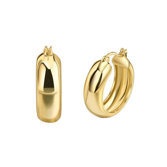 Golden Classic Daily Must-have Chunky Hoop Earring