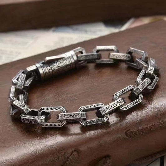 Men's Rattan Grass Pattern Bracelet