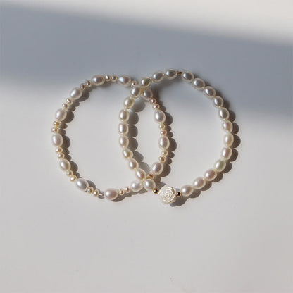 Natural Flower Pearl Sincerity Bead Bracelet