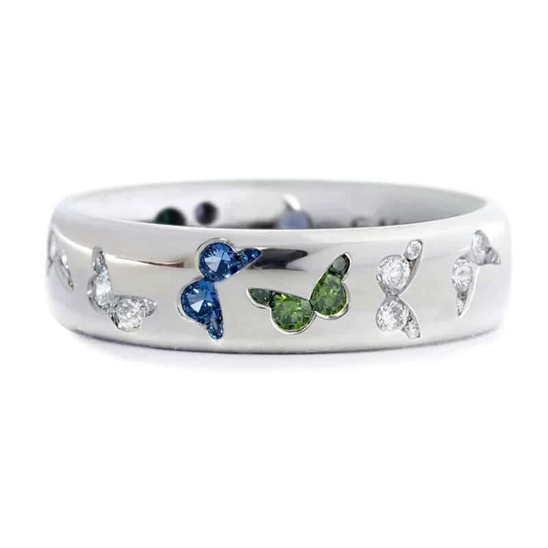 Romantic Butterfly Charming Zircon Ring