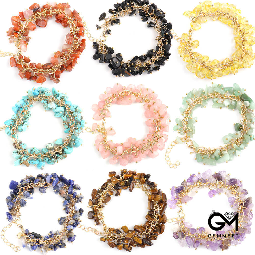 Exquisite Bohemian Stone Crystal Multi-colored Bracelet