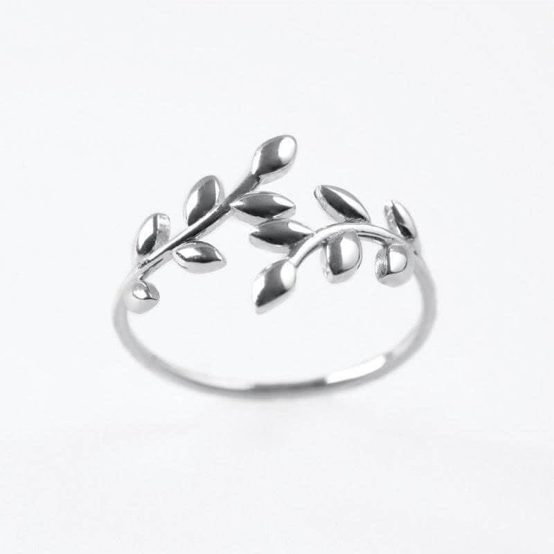 Olive Leaf Branch-Motif Ring