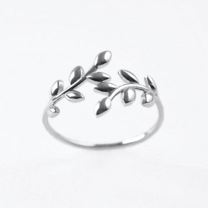 Olive Leaf Branch-Motif Ring