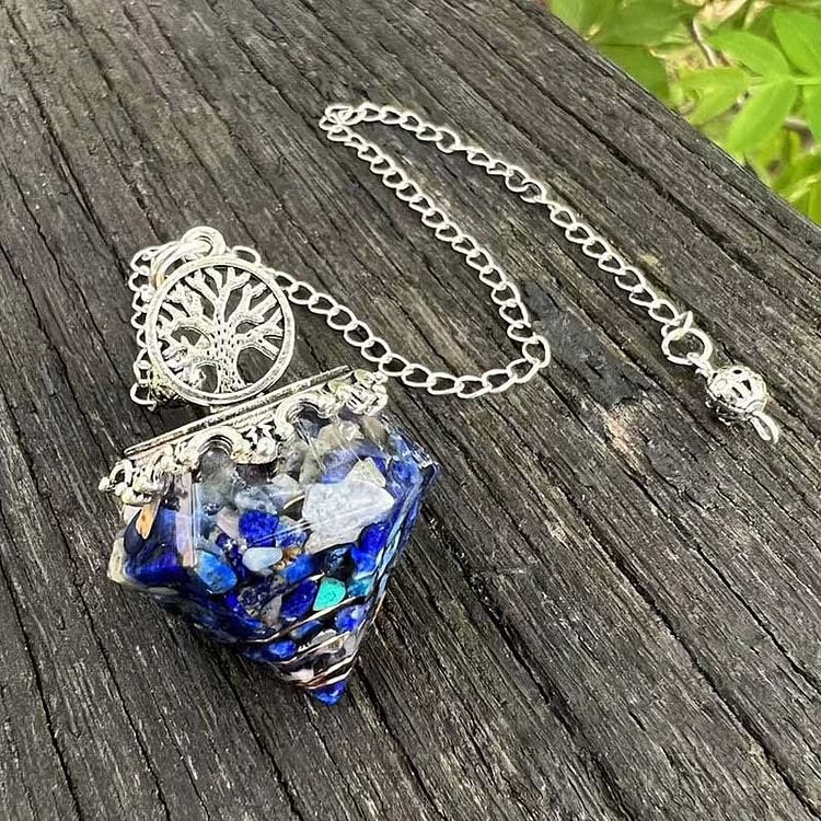 "Meditation Companion" - Crystal Hexagonal Rhombus Pendulum