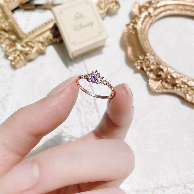 Colorful Zircon Princess Ring