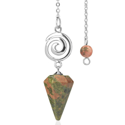 Spiral Crystal Pendant