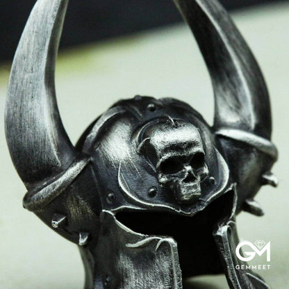 Vintage Titanium Steel Skull Mask Pendant