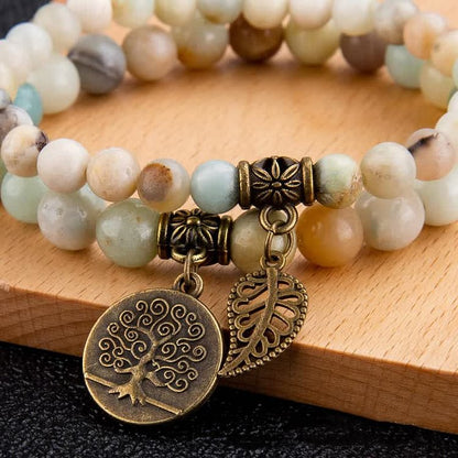 Amazonite Growth Tree Of Life Bracelet