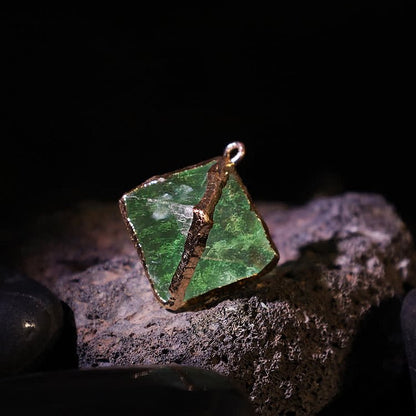 Moldavite Natural Crystal Pendant