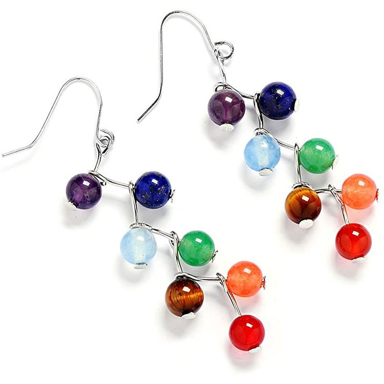 Bead Shape Orgone Chakra Healing Earrings