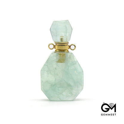 Fluorite Wishing Bottle Pendant Necklace