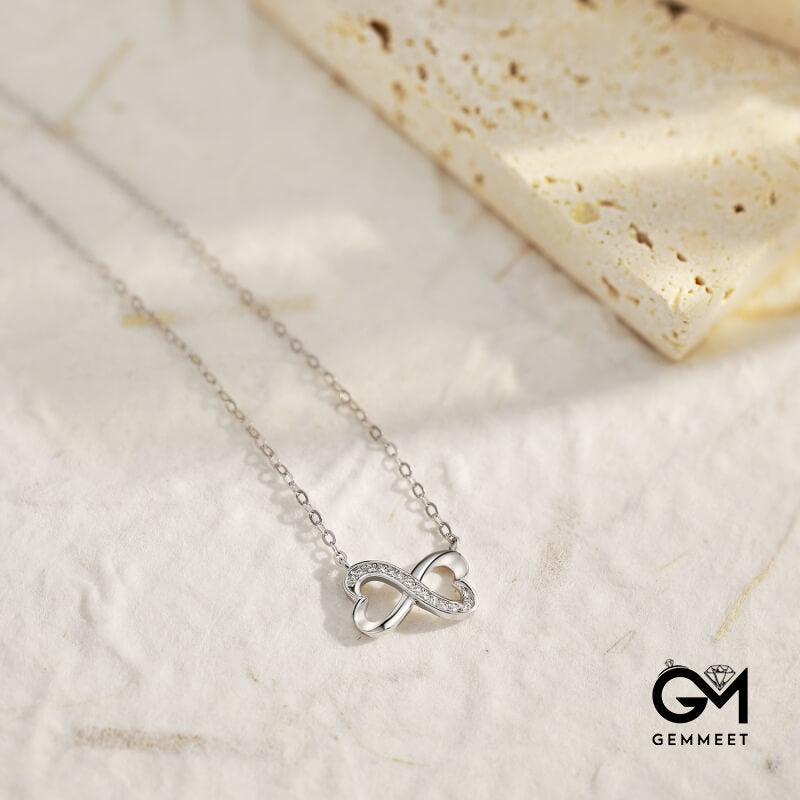 S925 Sterling Silver Infinite Symbol Love Necklace