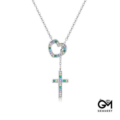 Women's Love & Cross Necklace