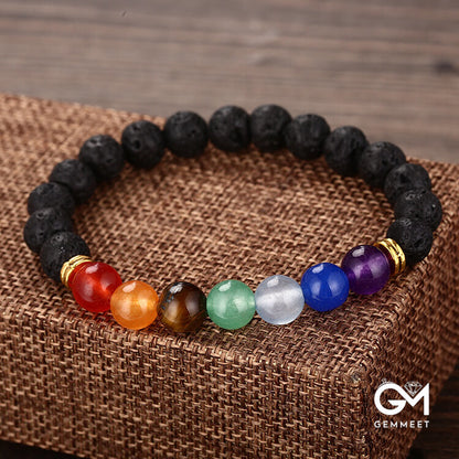 Colorful Stone Bead Bracelet