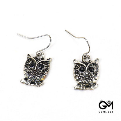 Vintage Owl Stud Earrings