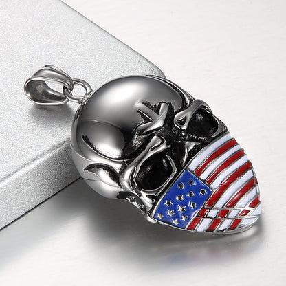 Personalized Titanium Steel Skull Masked Pendant