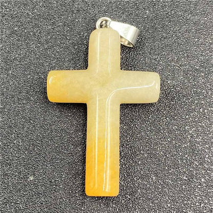 Colour Crystal Cross Healing Pendant