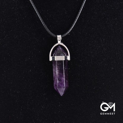 Synthetic Crystal Agate Hexagon Pendant