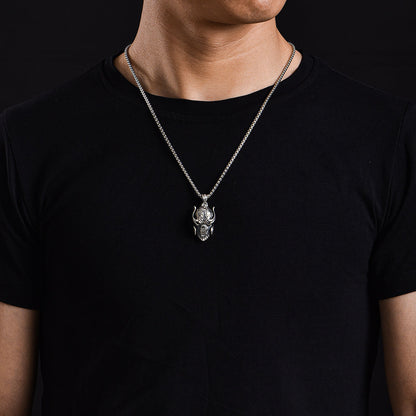 Cool Raging Hell Devil Skull Pendant