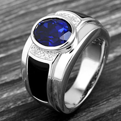 Men's Sapphire Stylish Minimalist Ring