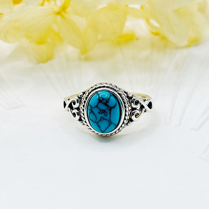 Vintage Green Turquoise Ring