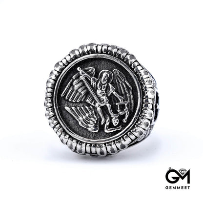 Angel Cross Seal Shape Ring