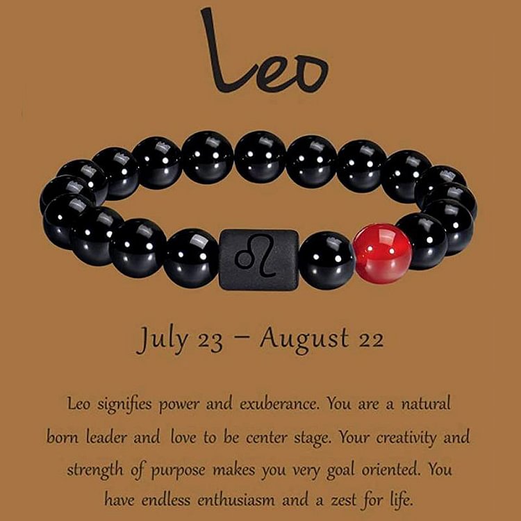 Obsidian Zodiac Lucky Bracelet