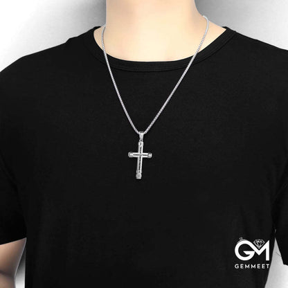 "I CAN DO ALL THINGS" Men's Strength Cross Necklace