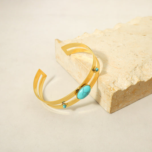 Bohemia 2 Layers Hollow Bangle Bracelet