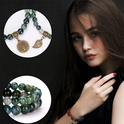 Green King Stone Protection Bracelet