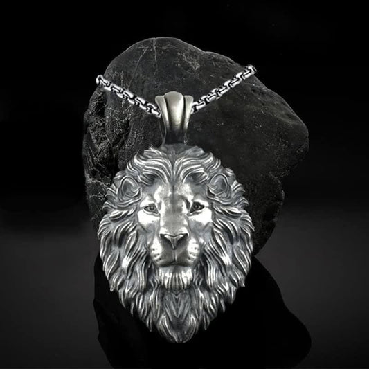 Men's Hip Hop Lion Head Necklace