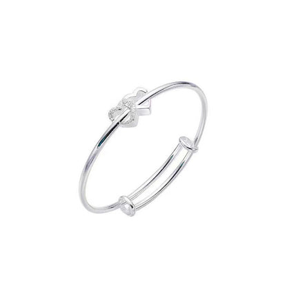 Simple Fashion Double Heart Push-Pull Bracelet