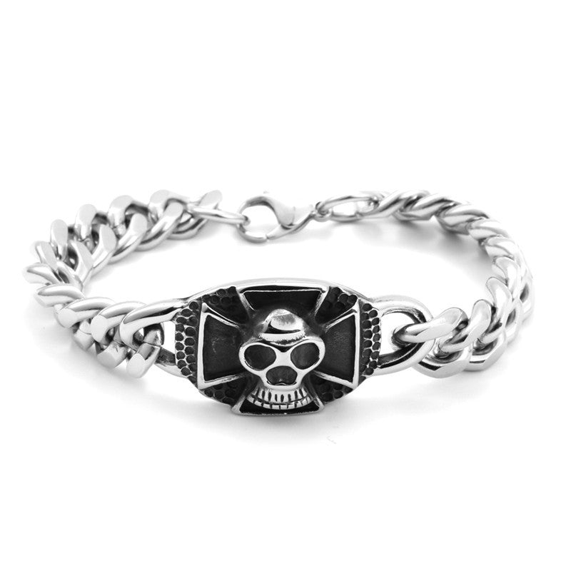 Cross Skull Punk Male Personality Bracelet