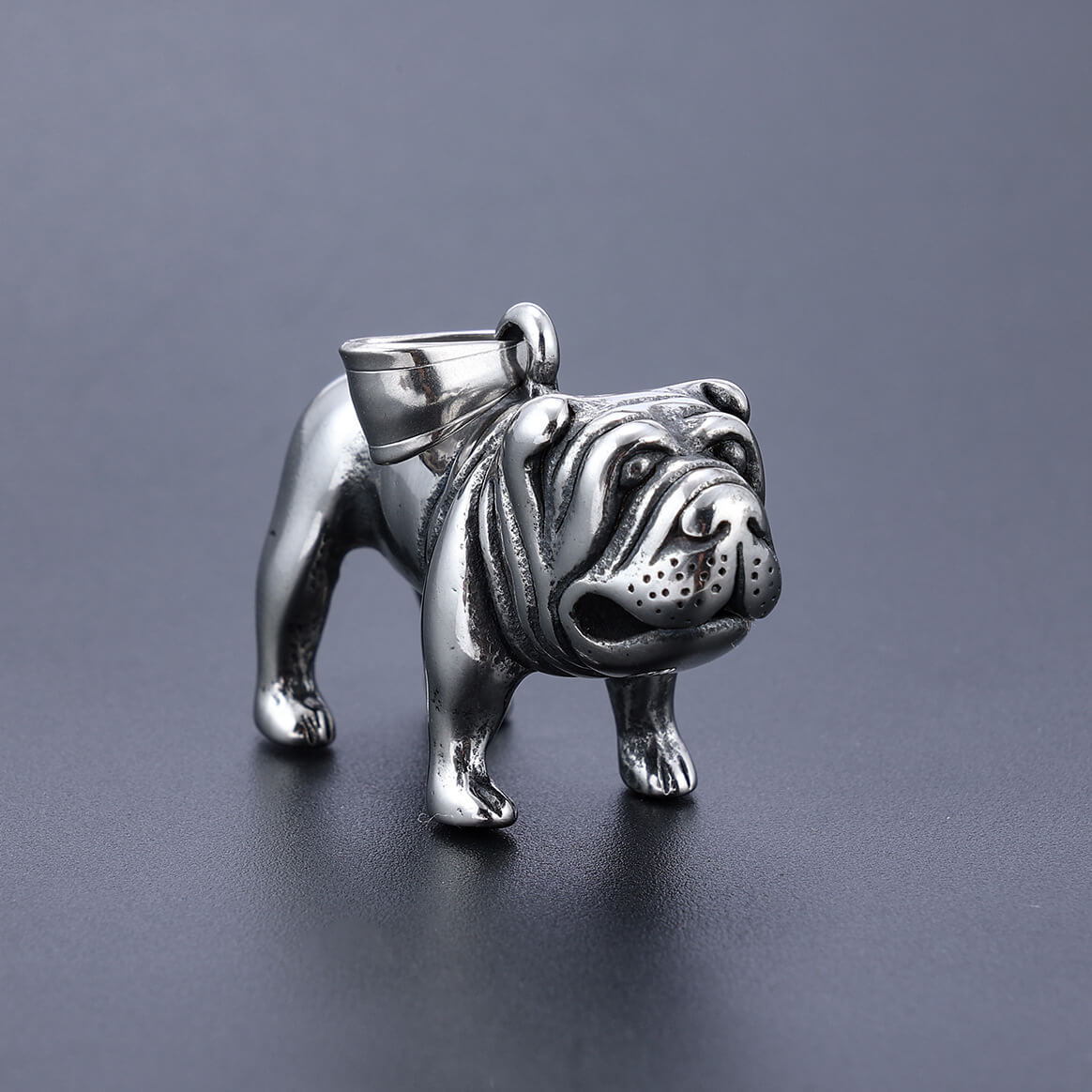 Dog Titanium Steel Pendant for Men