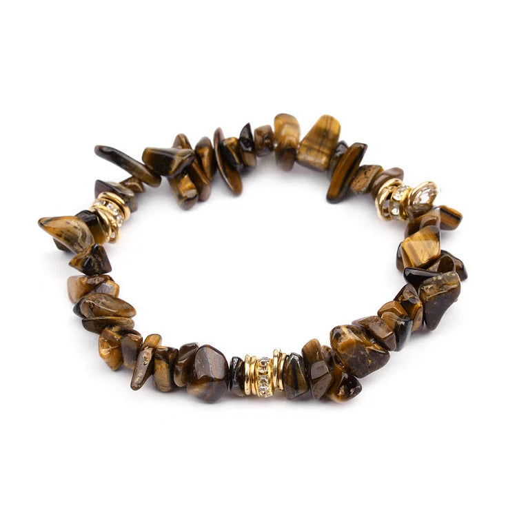 Irregular Stone Crystal Crushed Beads Bracelet