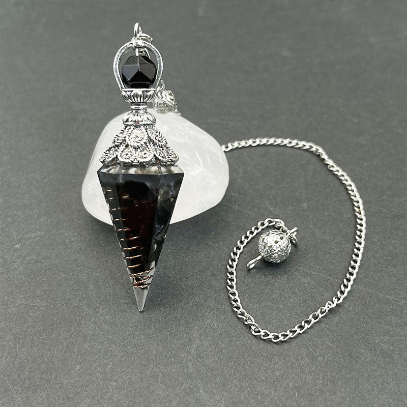 Crystal Obsidian Calm And Peace Pendulum